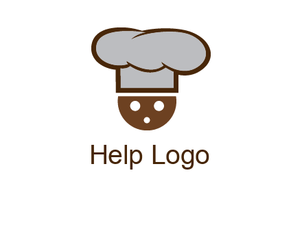 cookie with chef hat food logo