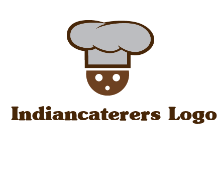 cookie with chef hat food logo