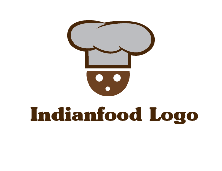 cookie with chef hat food logo