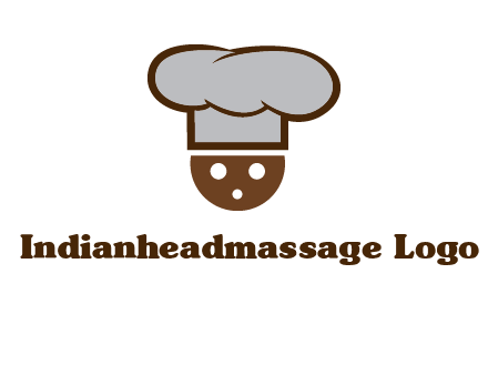 cookie with chef hat food logo