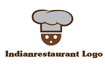 cookie with chef hat food logo