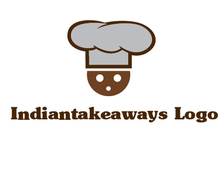 cookie with chef hat food logo