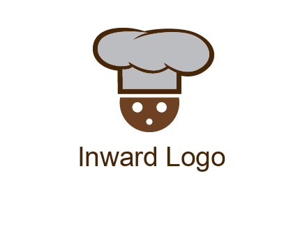 cookie with chef hat food logo