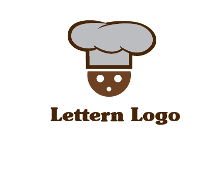cookie with chef hat food logo