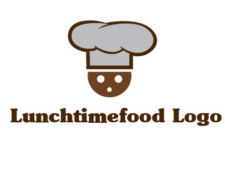 cookie with chef hat food logo