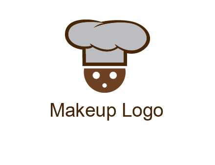 cookie with chef hat food logo