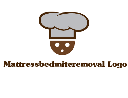 cookie with chef hat food logo