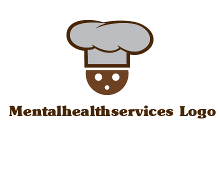 cookie with chef hat food logo