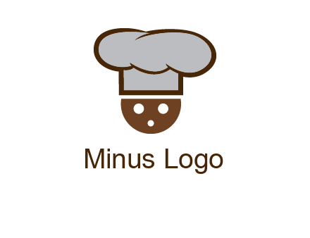 cookie with chef hat food logo