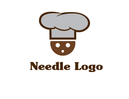 cookie with chef hat food logo