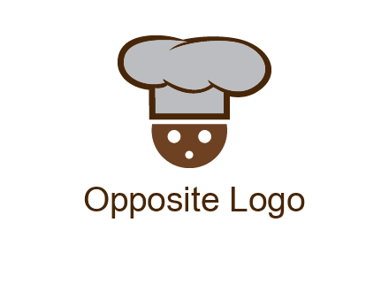 cookie with chef hat food logo