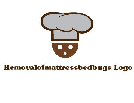 cookie with chef hat food logo