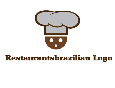 cookie with chef hat food logo