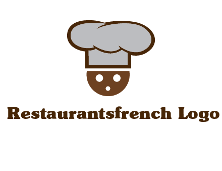cookie with chef hat food logo