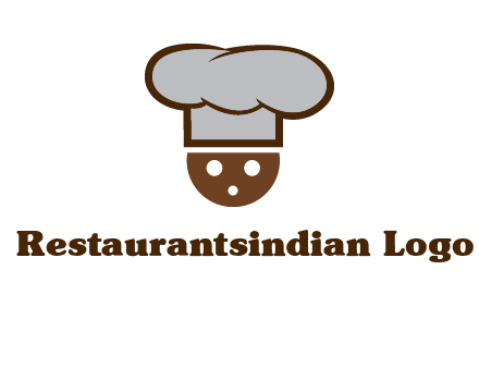 cookie with chef hat food logo