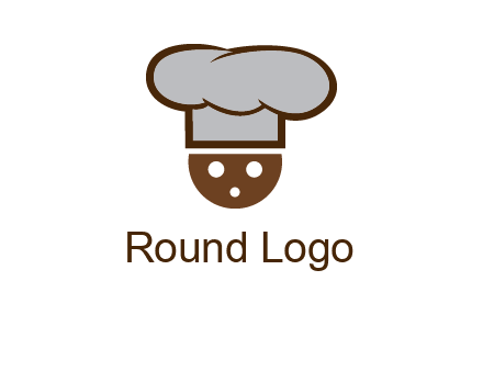 cookie with chef hat food logo