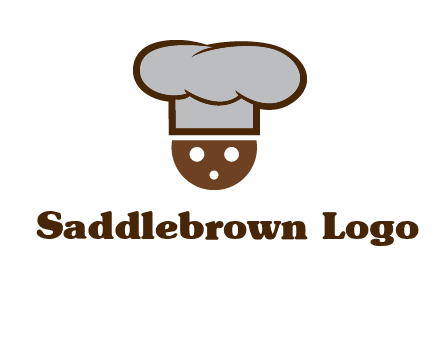 cookie with chef hat food logo