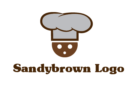 cookie with chef hat food logo