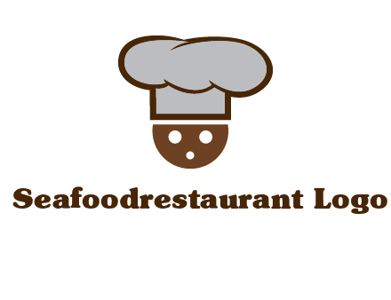 cookie with chef hat food logo