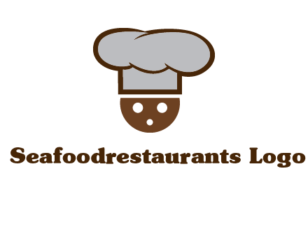 cookie with chef hat food logo