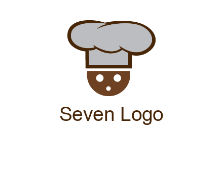 cookie with chef hat food logo
