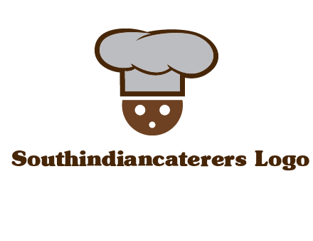 cookie with chef hat food logo