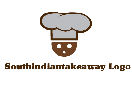 cookie with chef hat food logo