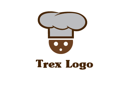 cookie with chef hat food logo