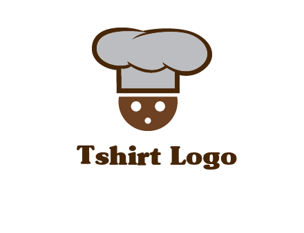 cookie with chef hat food logo