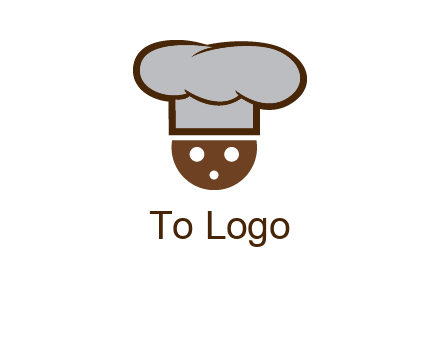 cookie with chef hat food logo