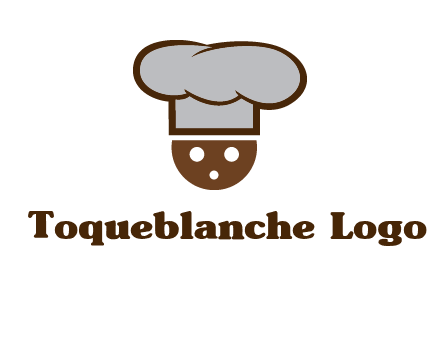 cookie with chef hat food logo
