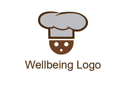 cookie with chef hat food logo
