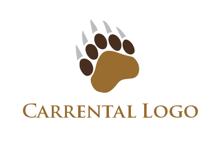 tiger paw wild life logo
