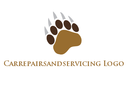 tiger paw wild life logo