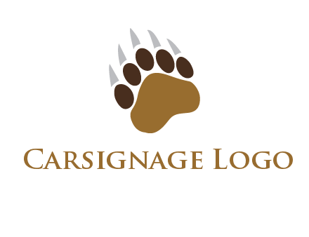 tiger paw wild life logo