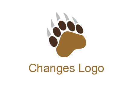 tiger paw wild life logo
