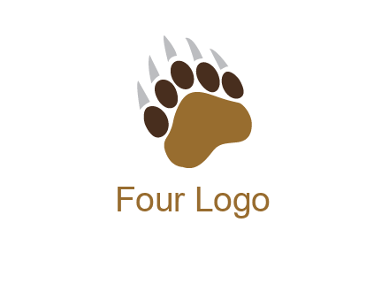 tiger paw wild life logo