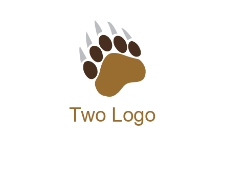 tiger paw wild life logo