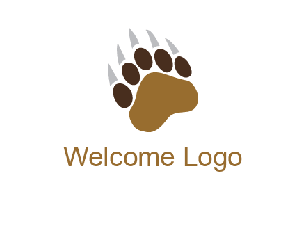 tiger paw wild life logo