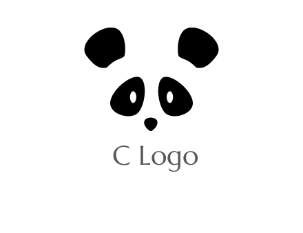 panda face gift logo