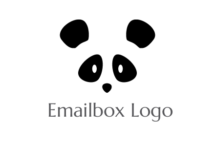 panda face gift logo