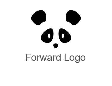 panda face gift logo