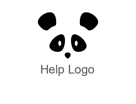 panda face gift logo