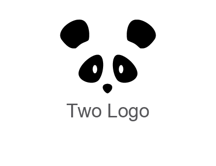 panda face gift logo