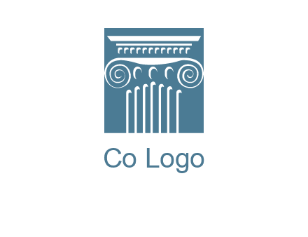column or pillar logo