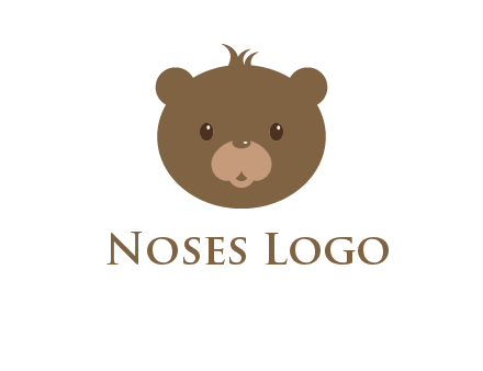 teddy bear face gift logo