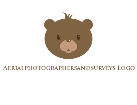 teddy bear face gift logo