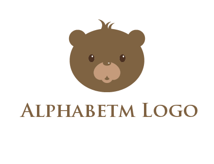 teddy bear face gift logo