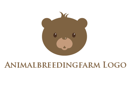 teddy bear face gift logo