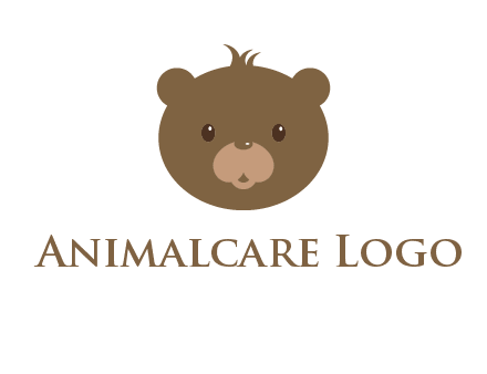 teddy bear face gift logo